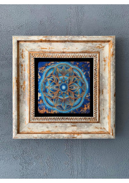 Decor Çerçeveli Taş Duvar Dekoru 20 x 20 cm CDD-40-1079