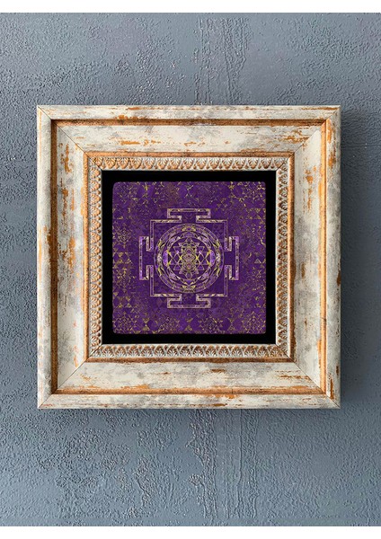 Decor Çerçeveli Taş Duvar Dekoru 20 x 20 cm CDD-40-1081