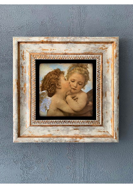 Decor Çerçeveli Taş Duvar Dekoru 20 x 20 cm CDD-40-1083