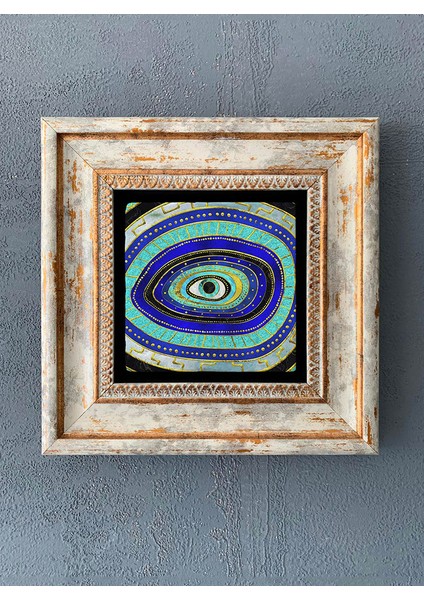 Decor Çerçeveli Taş Duvar Dekoru 20 x 20 cm CDD-40-1100