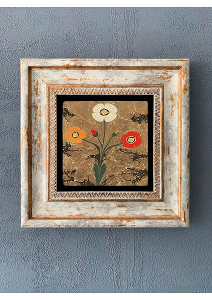Decor Çerçeveli Taş Duvar Dekoru 20 x 20 cm CDD-40-1129
