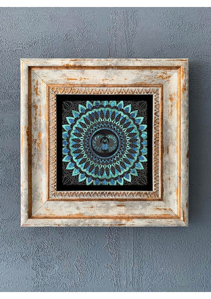 Decor Çerçeveli Taş Duvar Dekoru 20 x 20 cm CDD-40-1155