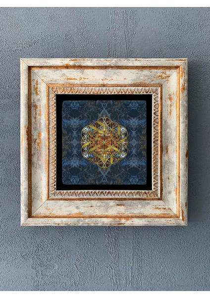 Decor Çerçeveli Taş Duvar Dekoru 20 x 20 cm CDD-40-1165