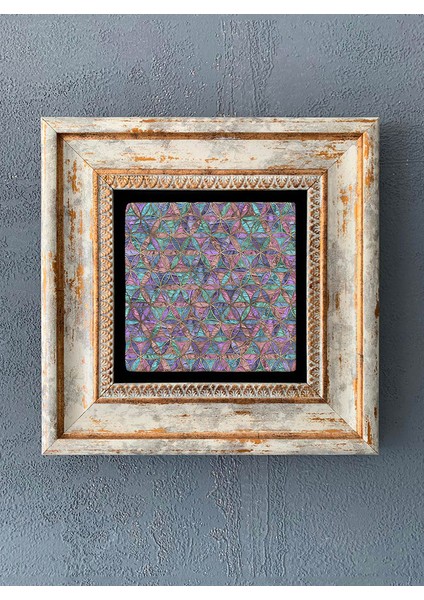 Decor Çerçeveli Taş Duvar Dekoru 20 x 20 cm CDD-40-1189