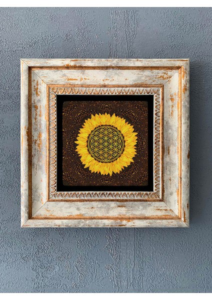 Decor Çerçeveli Taş Duvar Dekoru 20 x 20 cm CDD-40-1210