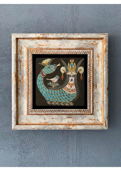 Decor Çerçeveli Taş Duvar Dekoru 20 x 20 cm CDD-40-1213