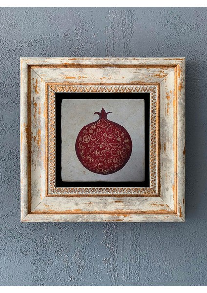 Decor Çerçeveli Taş Duvar Dekoru 20 x 20 cm CDD-40-1229