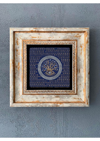 Decor Çerçeveli Taş Duvar Dekoru 20 x 20 cm CDD-40-1255