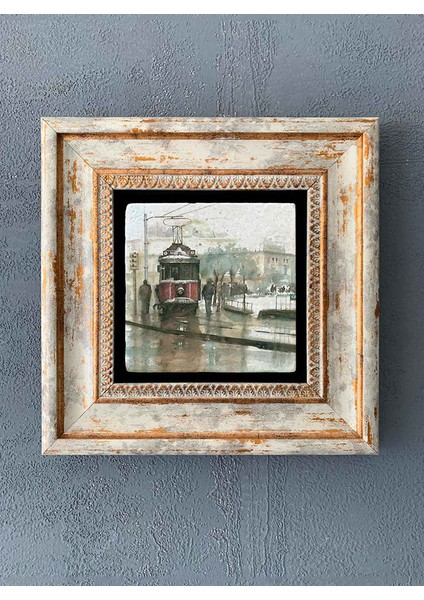 Decor Çerçeveli Taş Duvar Dekoru 20 x 20 cm CDD-40-1256