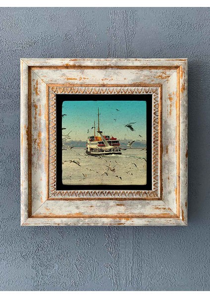 Decor Çerçeveli Taş Duvar Dekoru 20 x 20 cm CDD-40-1257