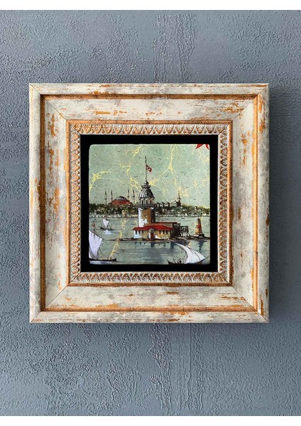 Decor Çerçeveli Taş Duvar Dekoru 20 x 20 cm CDD-40-1258