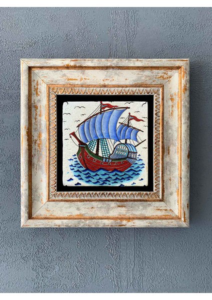 Decor Çerçeveli Taş Duvar Dekoru 20 x 20 cm CDD-40-1289