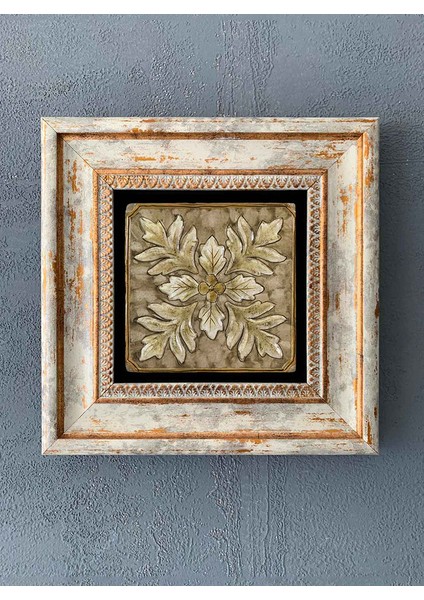 Decor Çerçeveli Taş Duvar Dekoru 20 x 20 cm CDD-40-1322