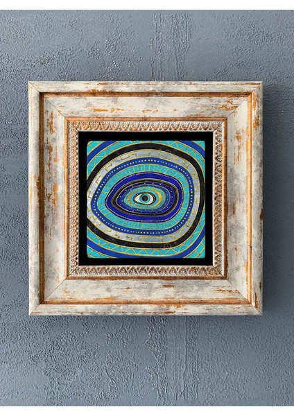 Decor Çerçeveli Taş Duvar Dekoru 20 x 20 cm CDD-40-1361