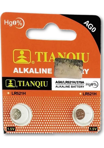 Alkalin Pil - Ag0 / LR521H Düğme Pil 1,5V - 10'lu Paket fiyatları