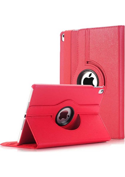 Apple iPad 4 Dönebilen Stantlı Tablet Kılıfı Kırmızı