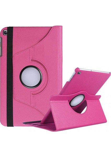 Samsung Galaxy Tab S6 Lite P610 Dönebilen Stantlı Tablet Kılıfı Pembe