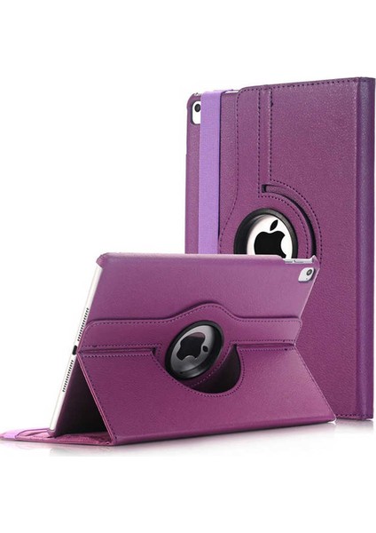 Apple iPad 7 Pro 9.7 Dönebilen Stantlı Tablet Kılıfı Mor