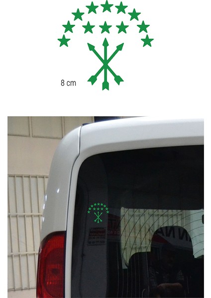 Adige Bayrak Folyo Etiket Yeşil 8 cm fiyatları