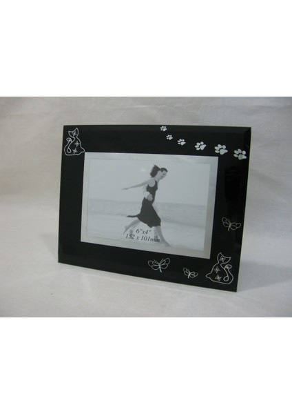 Lun Art Cats By Luyano Siyah Çerçeve 15X10CM.