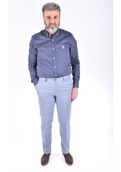 1903 Gesto Slim Fit Keten Pantolon