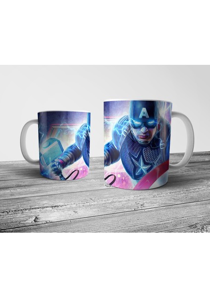 Captain America Kaptan Amerika Kupa Bardak Model 7