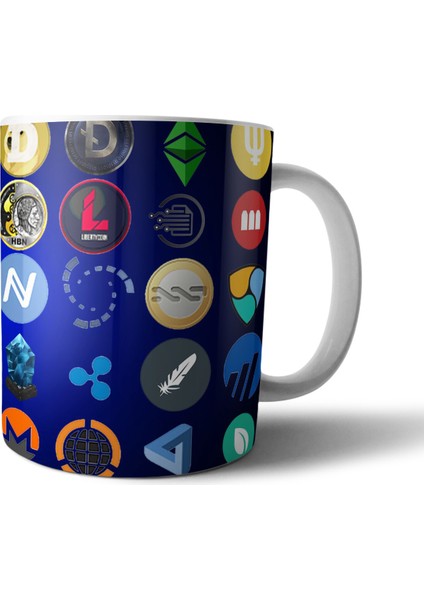 Kripto Para Crypto Currency Logo Kupa Bardak Model 1