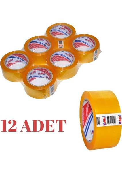 Koli Bandı Şeffaf 4,5 cm x 100 M 12'li fiyatları