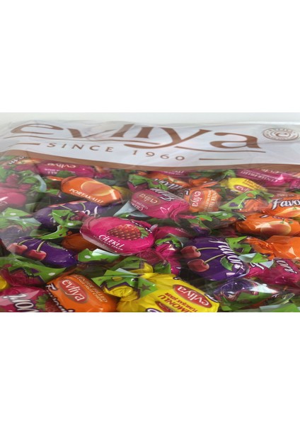 Evliya Favori %20 Meyve Aromalı Dolgulu Yumuşak Atıştırmalık Bayram Şekeri 1 kg indirimleri
