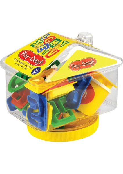 Ev Kutulu Oyun Hamuru Kalıpları ERN-516 Harfler Kalıp