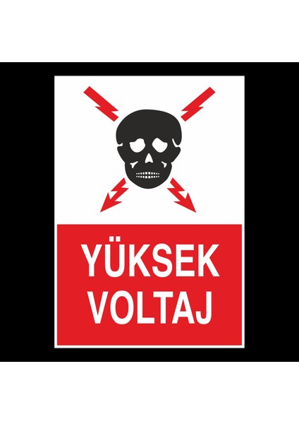 Yüksek Voltaj 70 x 100cm