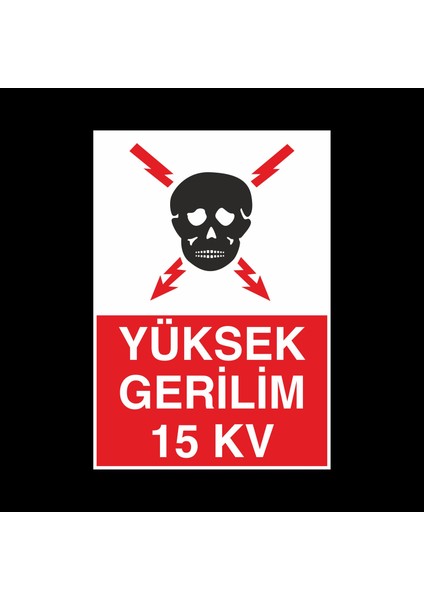Yüksek Gerilim 15kv 60 x 90cm