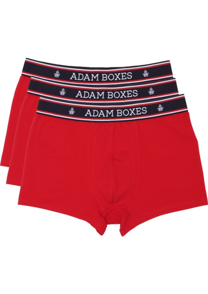 Boxer Trunk Neo-Maritime 3'lü Paket - Kırmızı