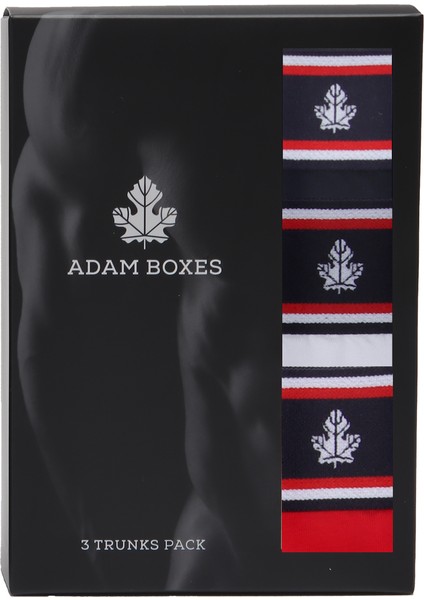 Boxer Trunk Neo-Maritime 3'lü Paket - Lacivert, Beyaz, Kırmızı indirimleri