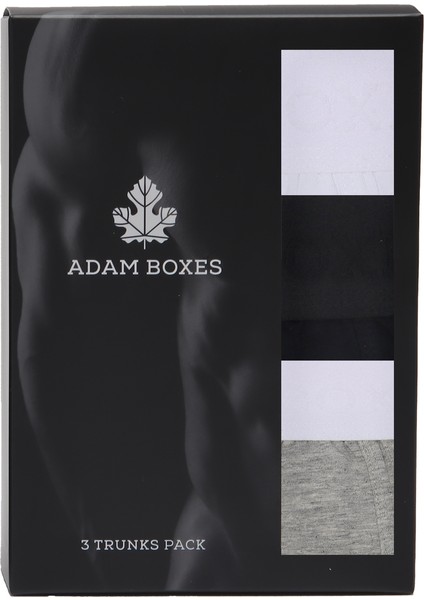 Boxer Trunk Neo-Cosy 3'lü Paket - Siyah, Beyaz, Gri indirimleri