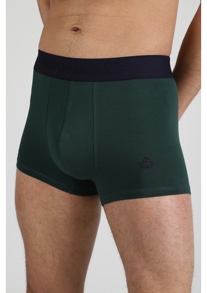 Boxer Trunk Neo-Gracia 3'lü Paket - Koyu Yeşil, Beyaz fiyatları