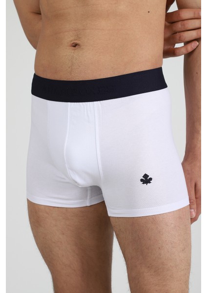 Boxer Trunk Neo-Gracia 3'lü Paket - Koyu Yeşil, Beyaz modelleri