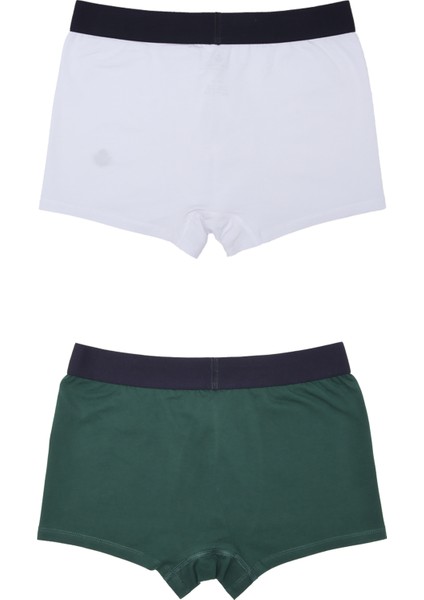 Boxer Trunk Neo-Gracia 3'lü Paket - Koyu Yeşil, Beyaz fırsatları