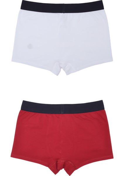 Boxer Trunk Neo-Gracia 3'lü Paket - Bordo, Beyaz fırsatları