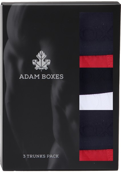 Boxer Trunk Neo-Gracia 3'lü Paket - Bordo, Beyaz indirimleri
