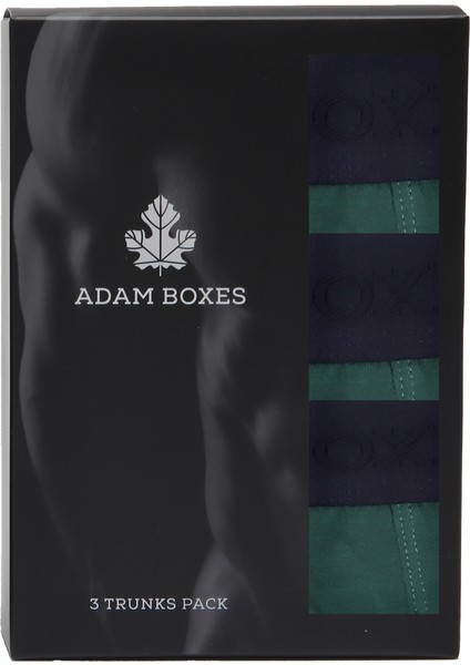 Boxer Trunk Neo-Gracia 3'lü Paket - Koyu Yeşil indirimleri