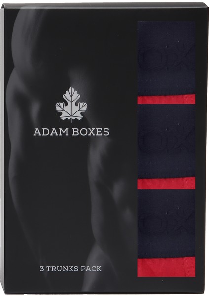 Boxer Trunk Neo-Gracia 3'lü Paket - Bordo indirimleri