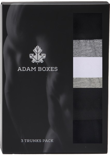 Boxer Trunk Neo-Cosy 3'lü Paket - Siyah, Gri, Antrasit indirimleri