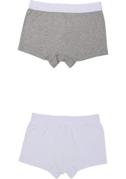 Boxer Trunk Neo-Cosy 3'lü Paket - Beyaz, Gri fırsatları