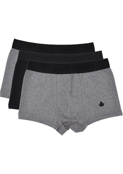 Boxer Trunk Neo-Cosy 3'lü Paket - Antrasit, Siyah