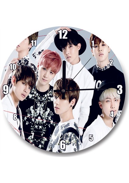 Cakatablo Bts Kore Pop For You Albüm Kapağı Duvar Saati