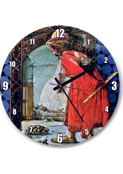 Cakatablo Kaplumbağa Terbiyecisi Osman Hamdi Bey Duvar Saati