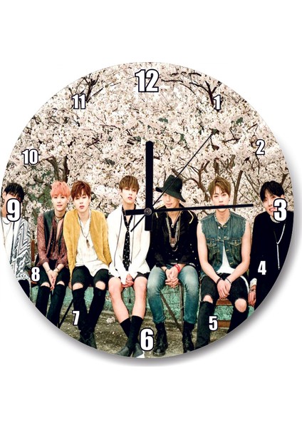 Cakatablo Kore Pop Grubu Bts Duvar Saati