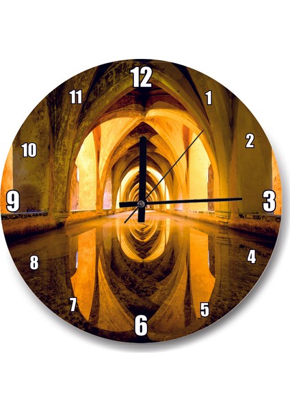 Cakatablo Mimari Sütunlar ve Tonozlar Duvar Saati