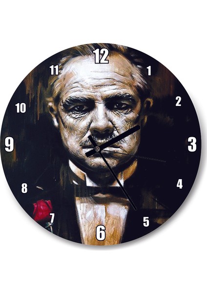 Cakatablo The Godfather Vaftiz Babası Duvar Saati